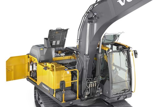 VOLVO EC160E - Volvo ec160e rechtsvoor kap open - Volvo EC160E